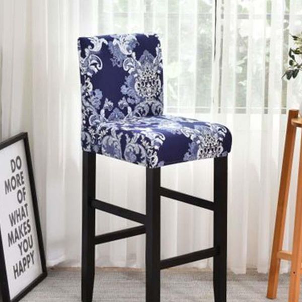 

stretch counter bar chair cover high elastic stool protector seat slipcover banquet wedding party room 1/4/6 pcs covers