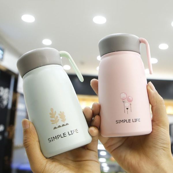 

water bottles korean version of fresh portable vacuum flask 304 stainless steel student ladies universal mini coffee tea