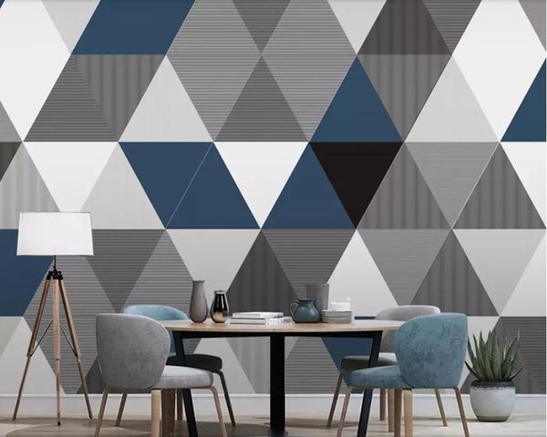 

wallpapers papel de parede modern geometric 3d wallpaper,living room tv sofa wall bedroom papers home decor restaurant bar mural