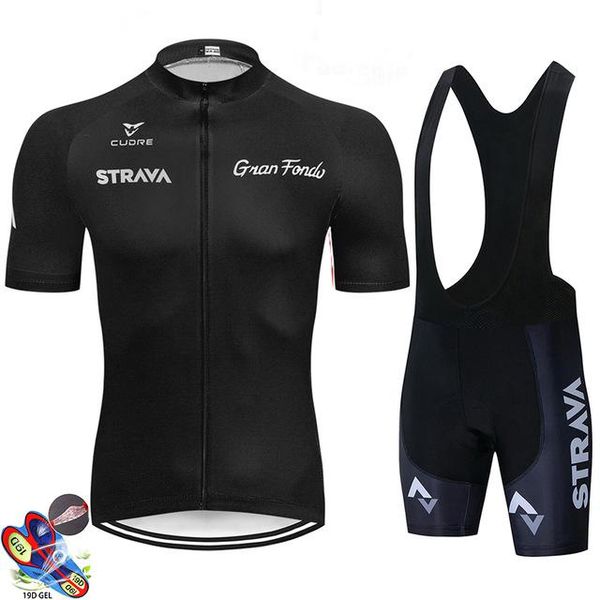 

racing sets 2021 strava mclaren cycling suit pro team shirts clothing bike jersey set jacket bib shorts maillot kit clothes, Black;blue