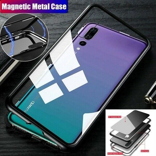 

cell phone pouches coque magnetique pour for huawei p30 pro lite p20 verre trempe arriere etui