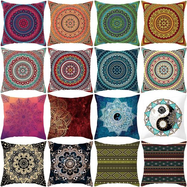 

cushion/decorative pillow mandala cushion cover 45x45 polyester boho ethnic trend style pillowcase sofa cushions decorative throw pillows ho