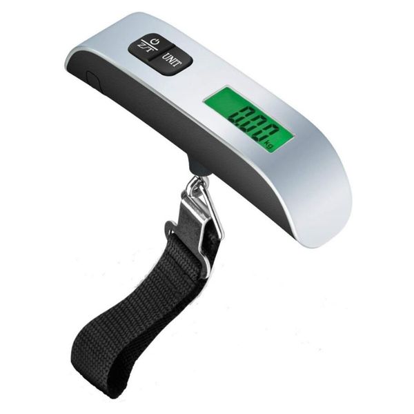 

portable 50kg/110lb electronic hand held luggage scale hanging scales weight balance travel suitcase case