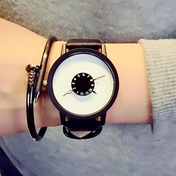

wristwatches fashion women's watches for men 2021 minimalist modern lover pairing quartz leather ladies wristwatch clock holiday gift, Slivery;brown