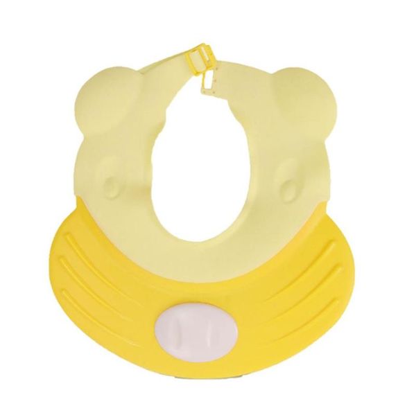 

shower caps baby cap adjustable waterproof bathing protective hat for pink yellow green
