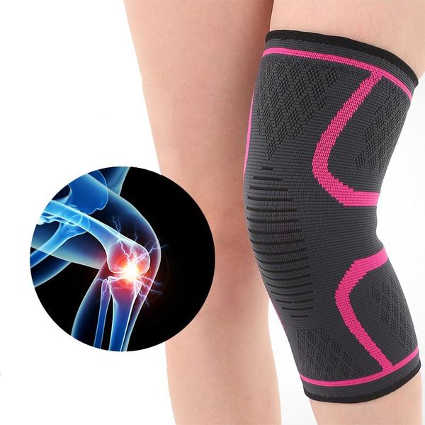 

fitness running cycling knee support braces elastic nylon sport compression pad sleeve for basketball volleyball drop elbow & pads, Black;gray