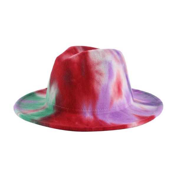 

wide brim hats design quality party fedora tie dye panama hat, Blue;gray