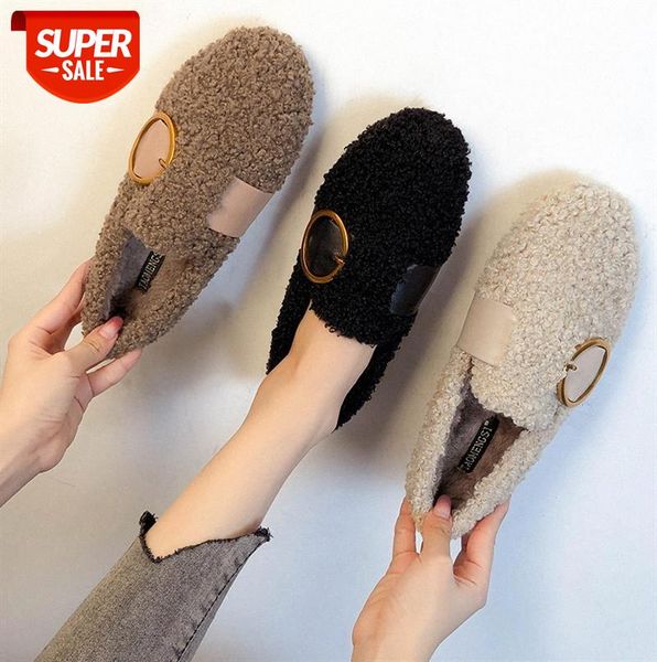 

plush shoes, lambs, edamame and peas thick-soled cotton women's plus velvet single large size shoes #gn2u