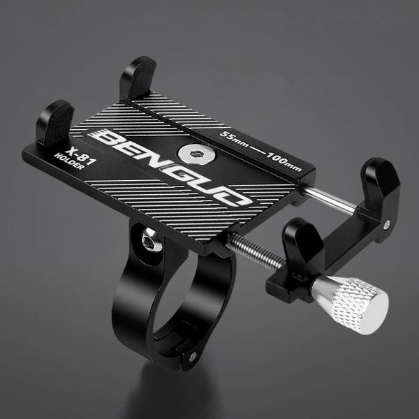 

car & truck racks aluminum alloy bike phone holder universal motorcycle bicycle cell stand mount for 11 pro max samsung bracket