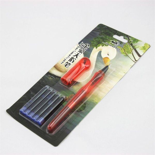 

fountain pens jinhao swan's transparent pen 0.38mm writing calligraphy luxury ink suit for school office supplie