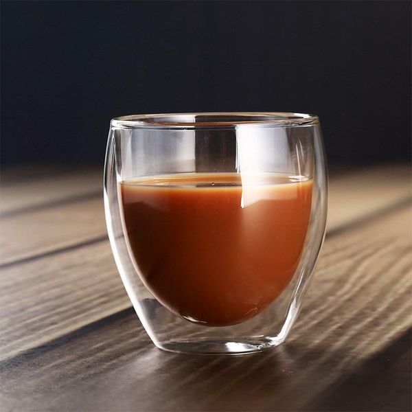 

450ml 350ml 250ml double-layer glass heat-resistant water tea cup transparent high borosilicate coffee wine drinks glasses