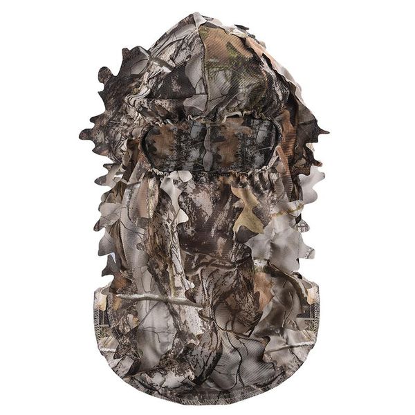 

hunting sets mask 3d leaf blind outdoor multi-functional camping bionic camouflage headgear cs cover equipment, Camo