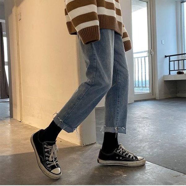 

men's jeans japan bag jogging street sports mens hip-hop hombre blue pants casual cotton soft large size men