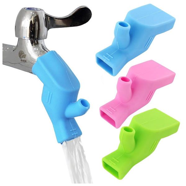 

kitchen faucets 4pcs sink faucet extender rubber elastic nozzle guide children water saving tap extension for bathroom accessories 2110