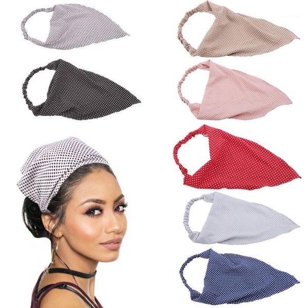 

dots triangle bandanas hairband elastic hair bands women flower bandage headband turban bohemian girls accessories1