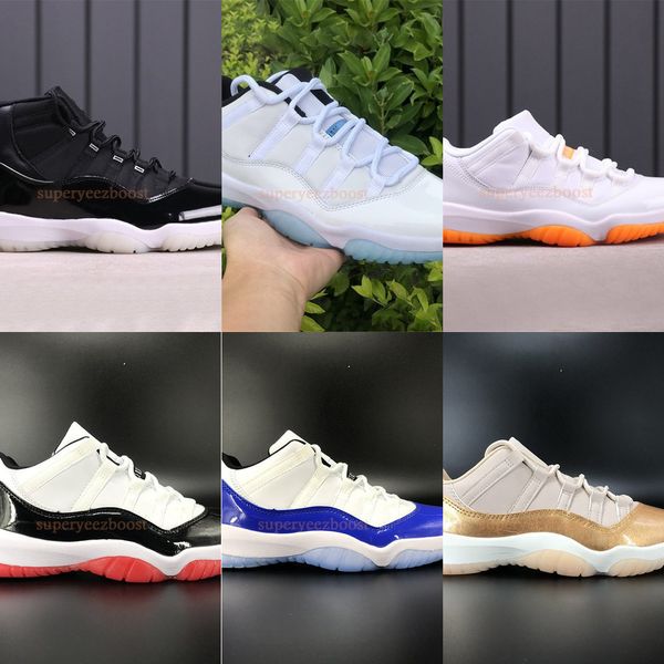 

mens 11 25th anniversary 11s basketball shoes low legend university blue white bred pantone cap and gown men women trainers sneakersep6e