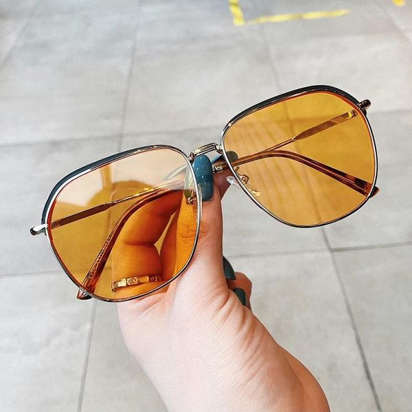 

sunglasses 2021 fashion metal pilot women brand designer vintage unique eyebrow sun glasses female show shades, White;black
