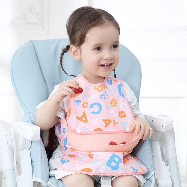 

bibs & burp cloths elinfant 1 piece baby kids waterproof and reusable toddler bib adjustable sleeveless