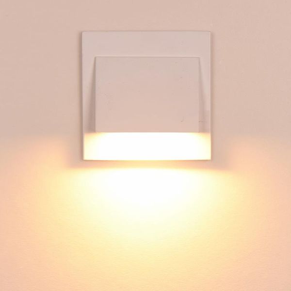 

wall led corner lamp embedded indoor corridor step light