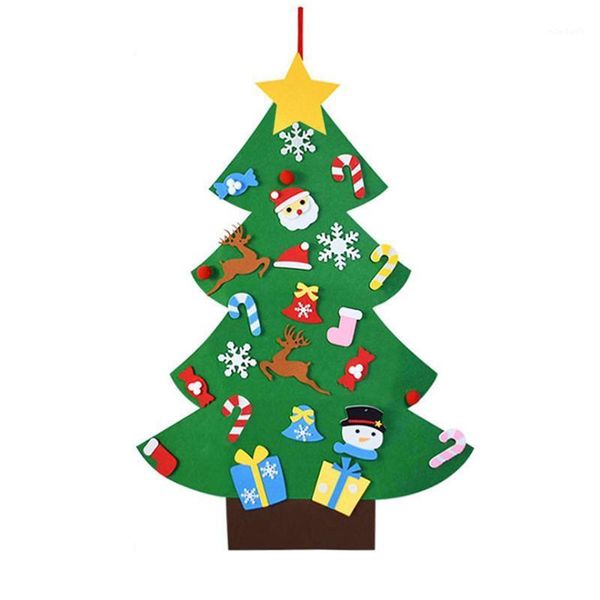

christmas decorations diy felt tree kit set year xmas gifts kids toys wall hanging decor