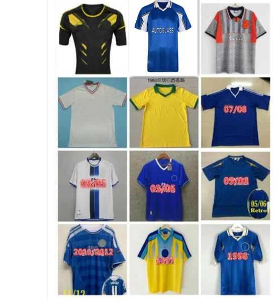 

11 12 retro soccer jersey lampard torres drogba 2011 2004 final terry david luiz mata football shirts camiseta crespo hasselbaink 03 05 06, Black;yellow