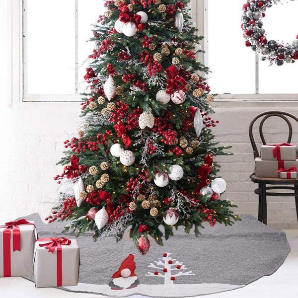 

christmas decorations faceless doll linen grey decorative tree skirt diameter 122cm decoration