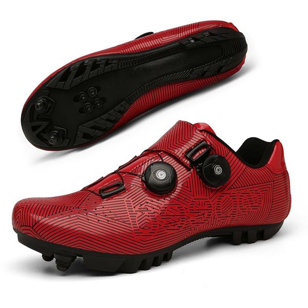 

cycling footwear men road breathable shoes self-locking bike outdoor sports cycle bicycle non-slip mtb, Black
