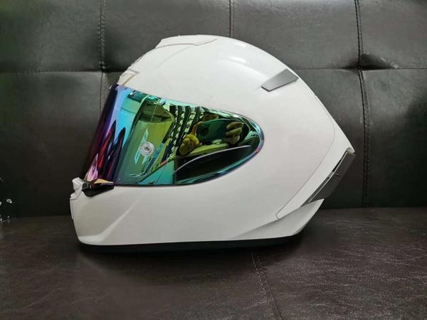 

motorcycle helmets full face helmet x14 gloss white anti-fog visor riding motocross racing motobike