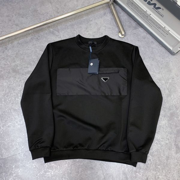 

factory outlet brand hoodie 2021 europe classic mens sweatshirt retro street hip hop sweatshirts classi cross letter pri, Black