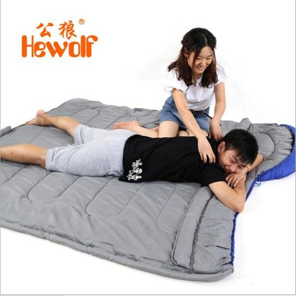 

sleeping bags outdoor autumn and winter bag camping lengthened warm cotton indoor envelope 1.3kg