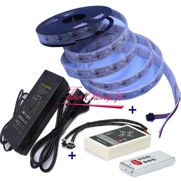 

90led/m 450led ws2811 ic rgb led pixel strip+ controller+10a power strips