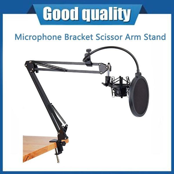 

cell phone mounts & holders microphone bracket scissor arm stand deskmic clip holder tripod live extendable cantilever universal m