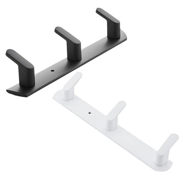 

hooks & rails bathroom coat hook hanger towel wall hanging door behind triple
