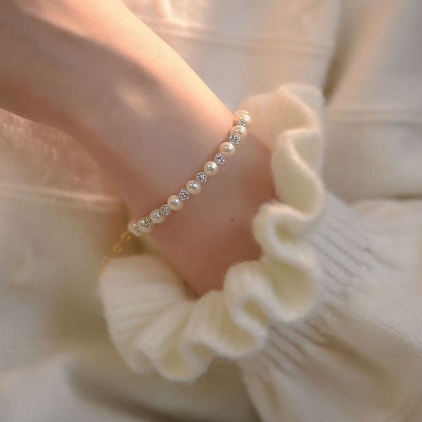 

baroque fresh water pearl bracelet with chinese style and temperament, Black