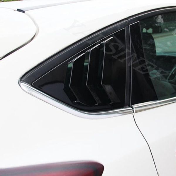 

rear window abs plastic louver side tuyere modification applies to focus st 3 hatchback 2012-2021 bright black car sunshade