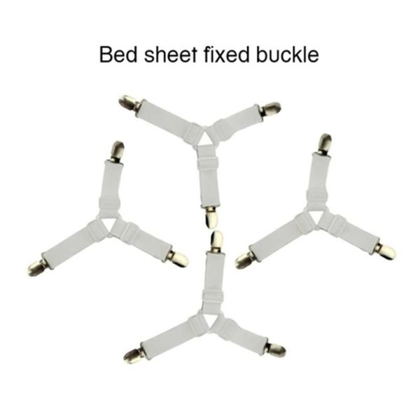 

three-head clamp clip holder sets sheet strips adjustable length triangles mattress bed fasteners clothing & wardrobe storage