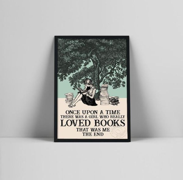 

paintings modern reader brainstorming book canvas painting female figure posters and prints wall art pictures for living room home decor