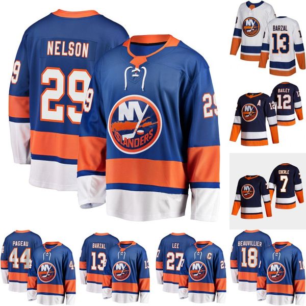 

new york islanders brock nelson jersey mathew barzal anthony beauvillier anders lee jean-gabriel pageau josh bailey cal clutterbuck eberle a, Black;red