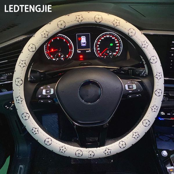 

steering wheel covers ledtengjie cute car cover ladies flower-shaped breathable non-slip ultra-fashionable interior