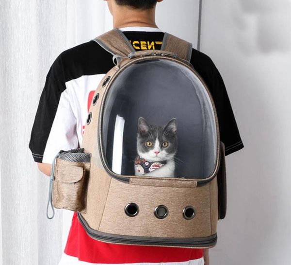 

dog car seat covers cat carrier backpack space bubble breathable portable pet small shoulder bad for outdoor travel