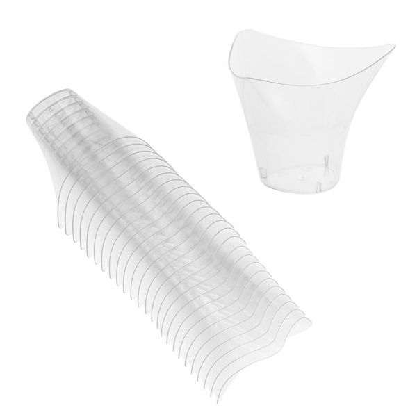 

disposable cups & straws 50pcs 70ml cake dessert ice cream (transparenet)
