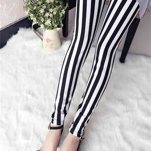 Cina Casual Autunno Leggins Elastico Sottile Jeggings Sexy Punk Gotico Leggings Cartoon Stampa Pantaloni Donna 210417