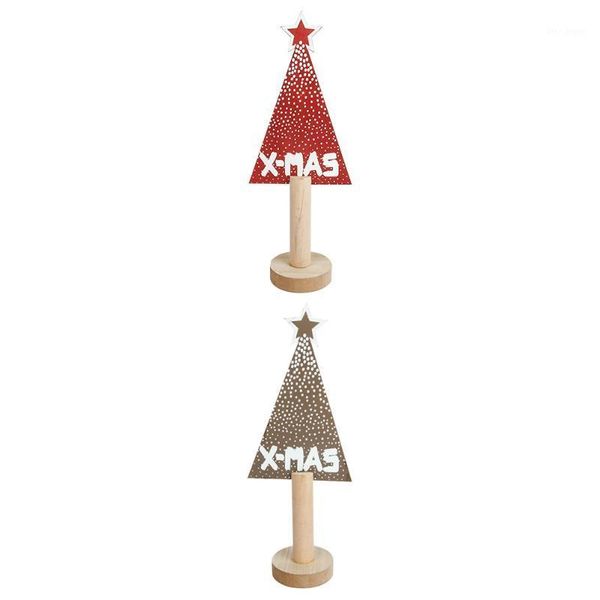 

christmas decorations 2pcs xmas wood creative tree holiday deskornaments