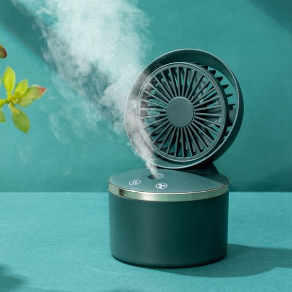 

electric fans misting fan 2 in 1 mini humidifier air cooler usb for bedroom office