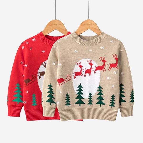 

christmas baby boys girls kids pullover sweater autumn winter bottoming clothing child knit clothes, Blue