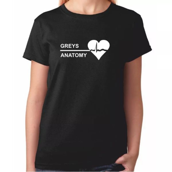 

greys grays anatomy tshirt - womens ladies seattle grace hospital, White;black