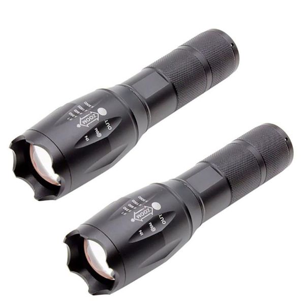 

2pcs water resistant torch light zoomable led t6 with 5 modes 18650 battery rechargeable for bicycle 40j20 bike lights