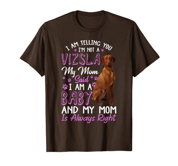

funny vizsla mom t-shirt dog lovers gift, White;black