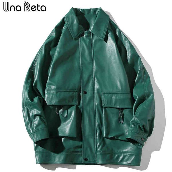 

leather et, men's street autumn clothing, solid coat, hip-hop, novelty, Black