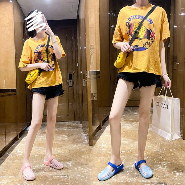 

men summer classic 2021 womens size 36-40 cross-border sandals ladies korean casual cute hole shoes fashionable beach slippers code:109476, Black